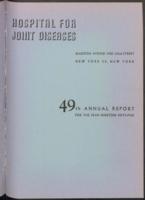 Hospital for Joint Diseases Annual Report, 1955