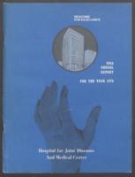 Hospital for Joint Diseases Annual Report, 1975