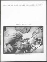Hospital for Joint Diseases Orthopaedic Institute Annual Report, 1987