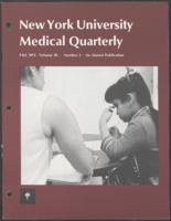 New York University Medical Quarterly (Fall 1974)