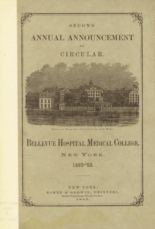 Bellevue Hospital Medical College - Second Annual Announcement