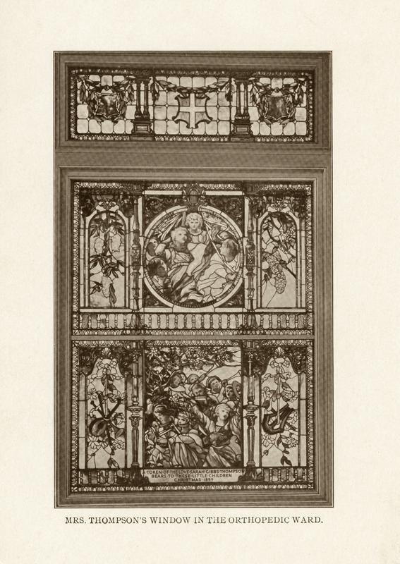 New York Post-Graduate Medical School and Hospital - Orthopedic Ward, Sarah Gibbs Thompson Stained Glass