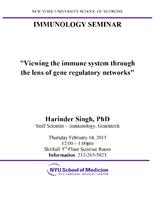 New York University School of Medicine  Immunology Seminar with Harinder Singh, PhD (February 14, 2013)